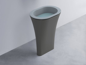 AMLA65-BR+AMPILO-PL+AMCOLO-CM Раковина Amedeo Ovale отдельностоящая cielo Enjoy + Amedeo