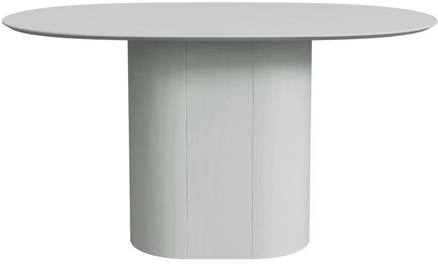 91313536 Обеденный стол овальный Ellipse Furniture Type 140x75x85 см дерево цвет белый STLM-0876820