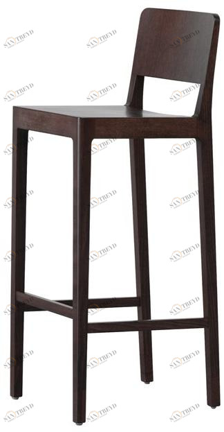 Bedont Высокий деревянный табурет со спинкой Shira sun-id-1510125