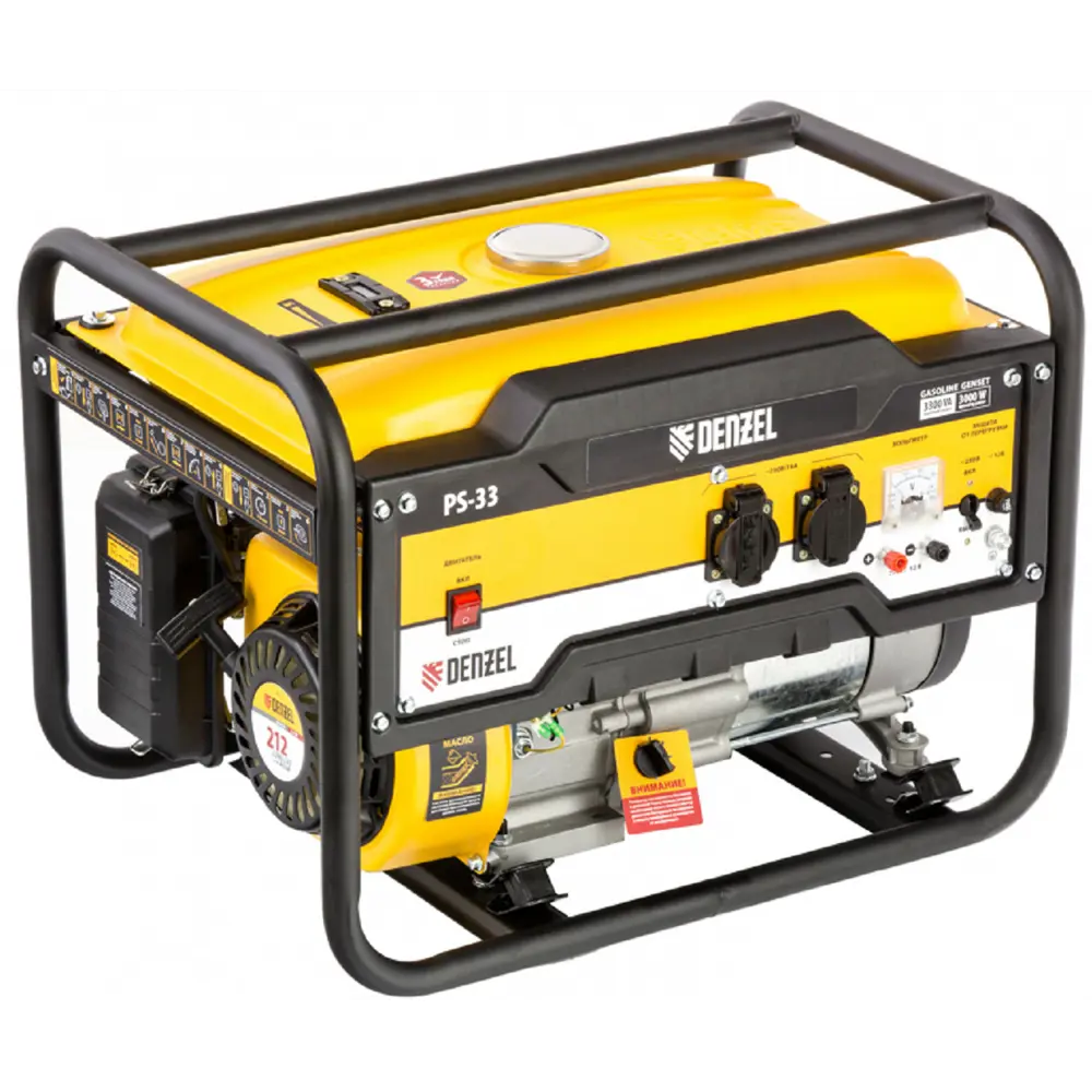 Генератор бензиновый Denzel PS-33 3.3 кВт STLM-2167445