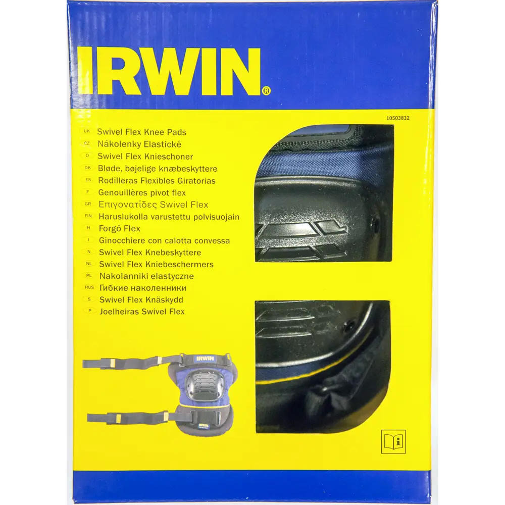Наколенники профессиональные Irwin Swivel-Flex 10503832 эластичные, текстиль/пластик, 2 шт Santreyd STLM-2105865 - Вид №1