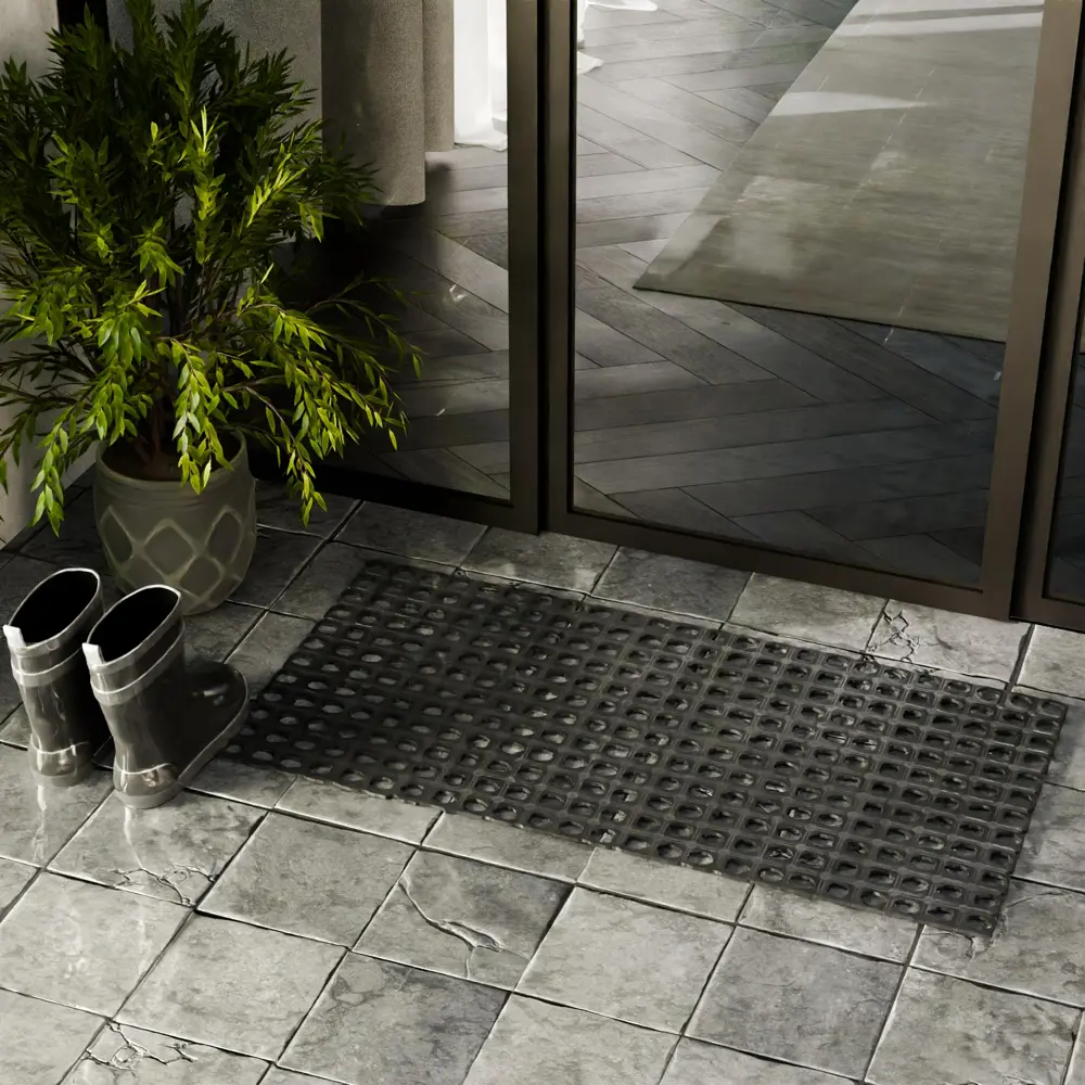 Коврик грязесборный резина Vortex 80x120 см цвет черный STLM-2192312 - Вид №6