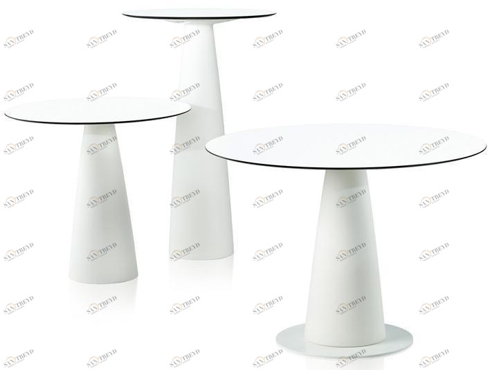 SLIDE Круглый высокий стол из полиэтилена sun-id-1345256