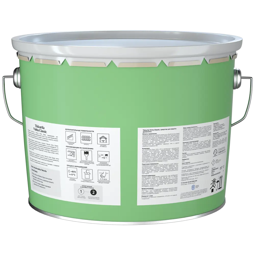 Tikkurila Vinha Classic - кроющий антисептик для дерева с колеровкой 89350885 STLM-0855899 - Вид №2