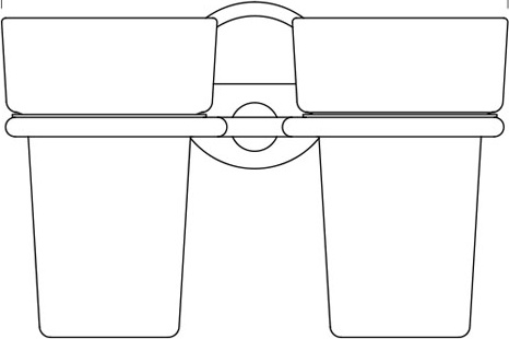 LUX 007 Держатель с 2-мя стаканами FBS Luxia - Вид №1