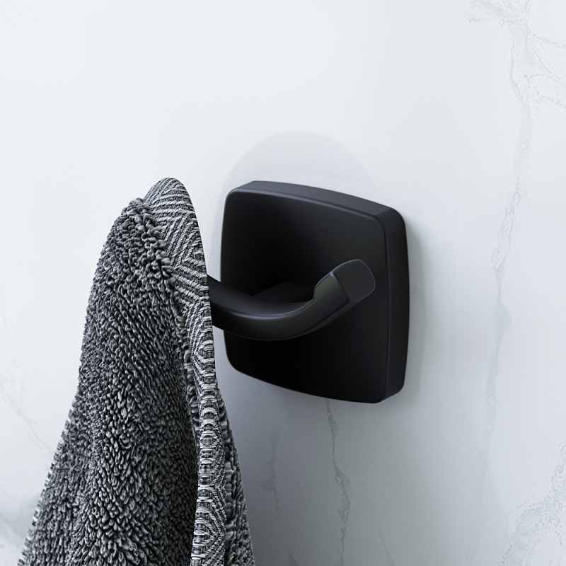 A9035622 Двойной крючок для полотенец черный AM.PM Gem - Вид №1