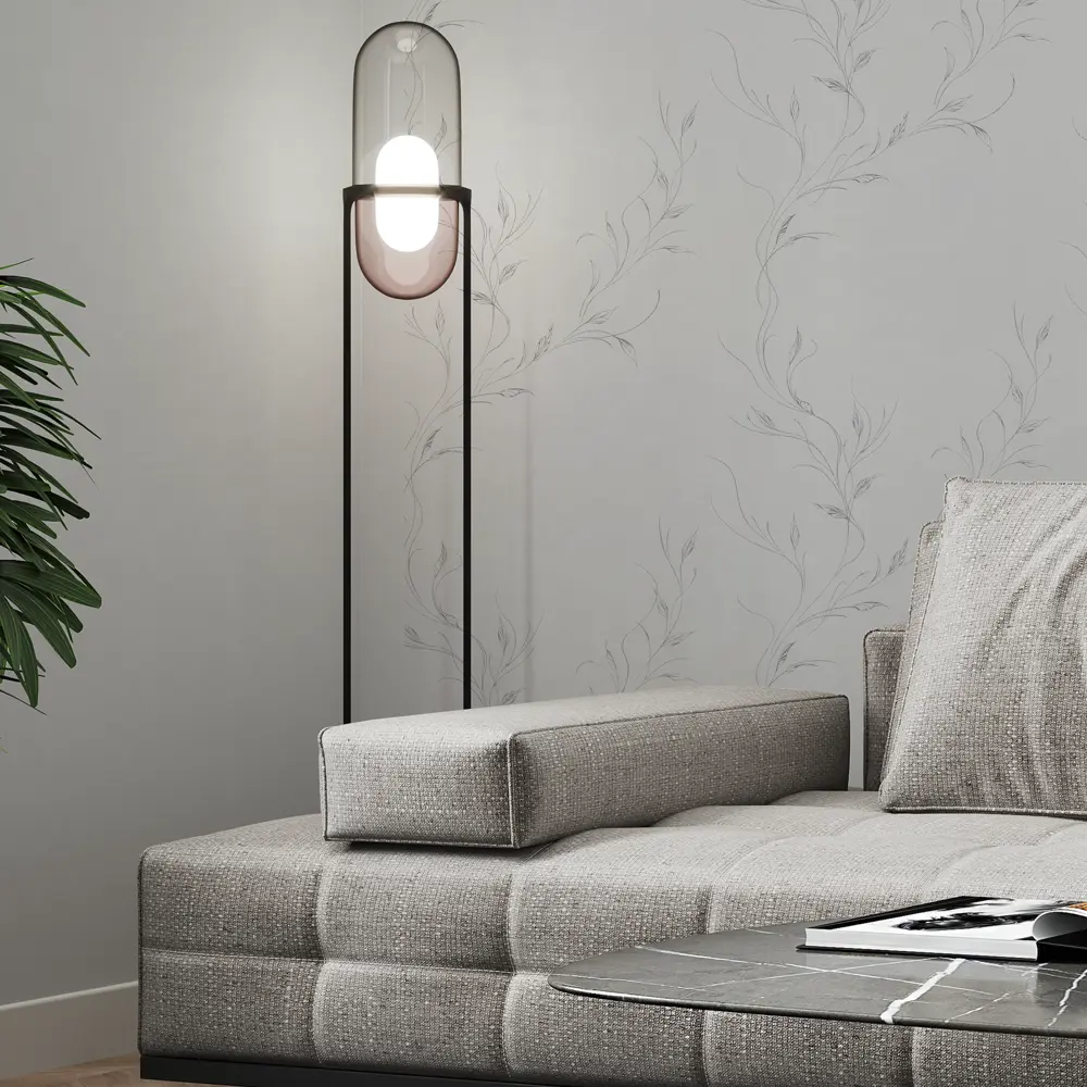 Флизелиновые обои Palitra Life Novavita серые с растительным орнаментом 89404089 STLM-1572951