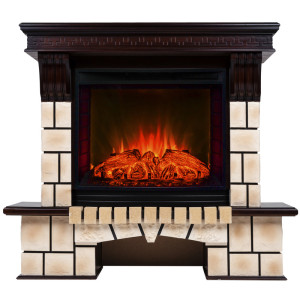 90368803 Каминокомплект STONE BRICK FS25/25'5 AO + EVRICA 25.5 цвет Дуб STONE 25/25,5 STLM-0203088 REALFLAME