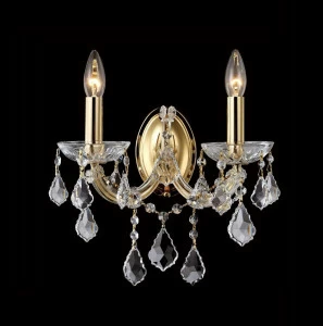 Бра Crystal Lux Tesoro AP2 CRYSTAL LUX СВЕЧА 077381 Золото;прозрачный