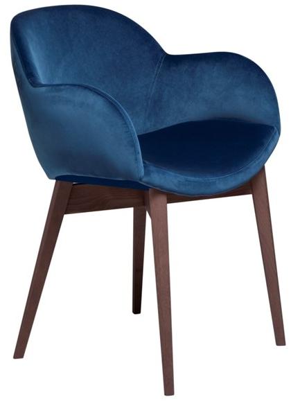 Tonin Casa Стул с бархатными подлокотниками и деревянной основой Beetle sun-id-1496019 - Вид №1