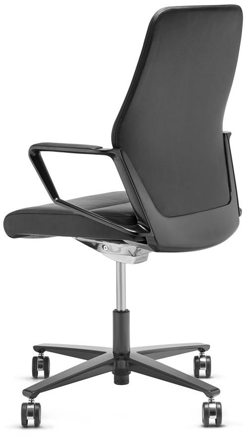 ZÜCO Поворотное офисное кресло из кожи на колесиках Signo Sg 612 - Вид №1