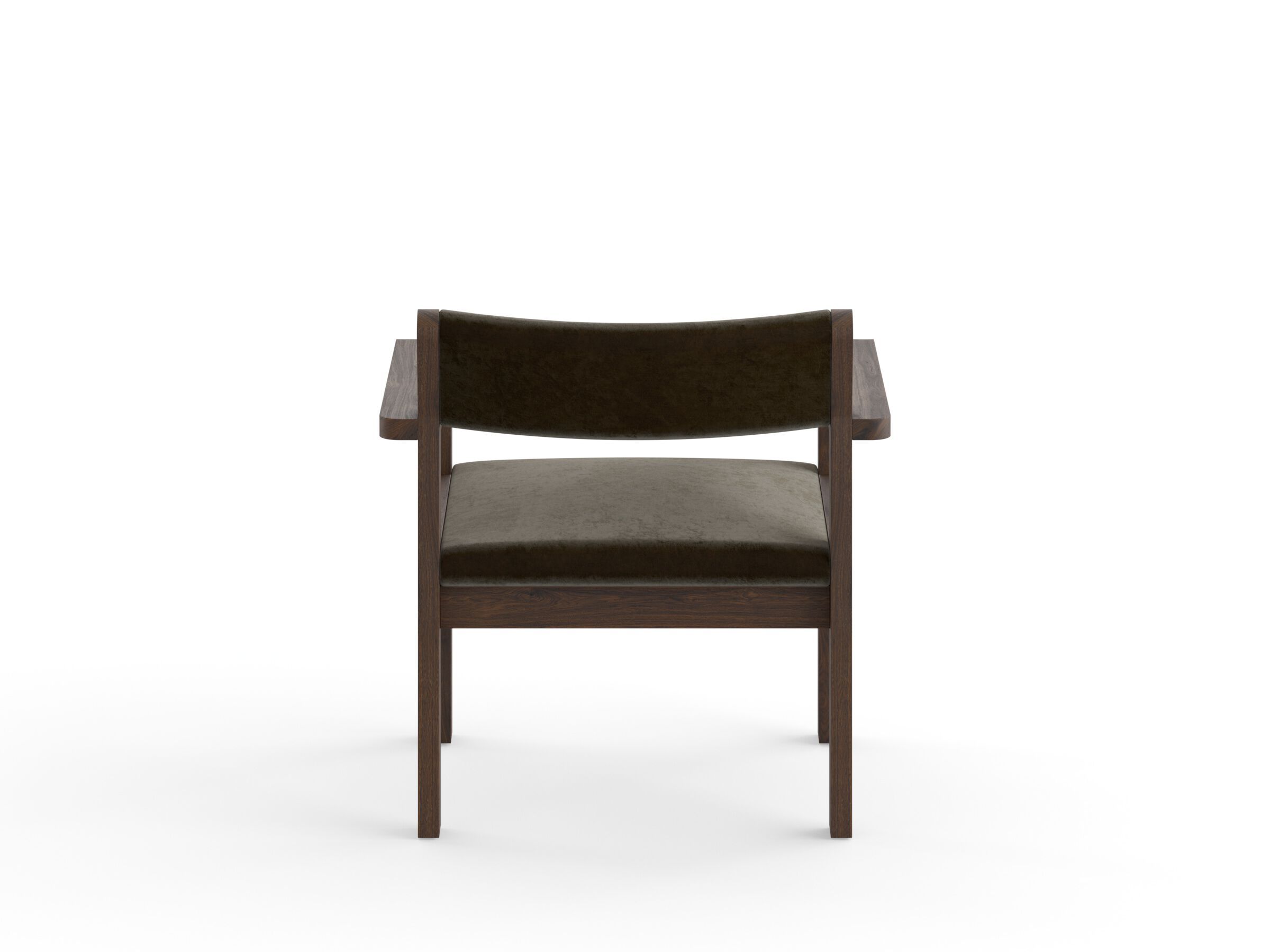 Кресло из массива дерева с подлокотниками с мягким сиденьем e15 ALDE ARCH-00105429 - Вид №4