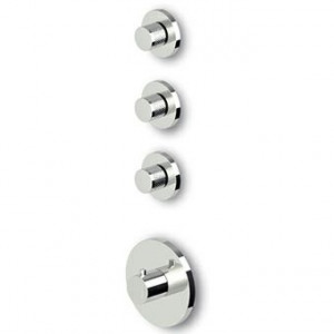 ZD1661 - R97822 Встроенный термостатический смеситель для душа 1/2 "с 3-мя запорными кранами. Zucchetti Isy