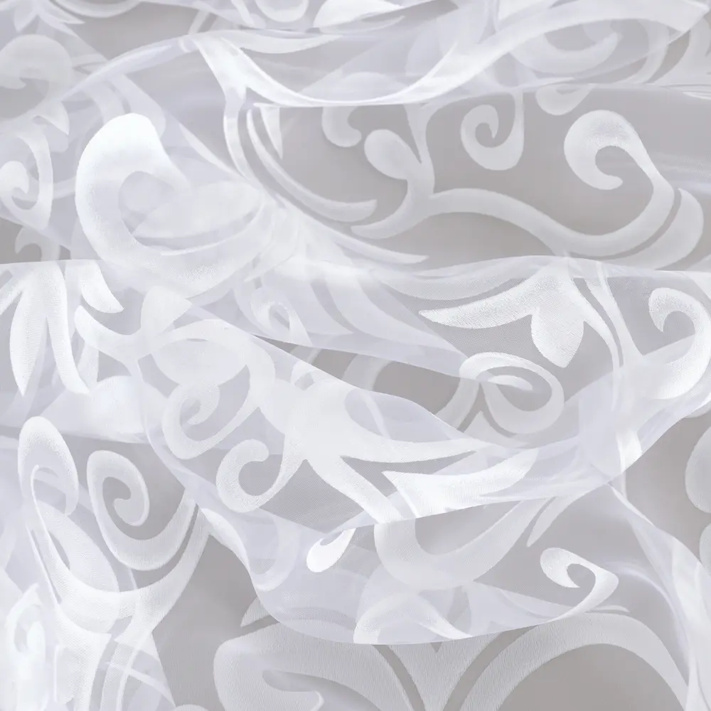 Тюль «Завиток» 1 п/м 280 см цвет белый ТОРГОВЫЙ ДОМ ТЕКСТИЛЬ STLM-2141147 - Вид №1