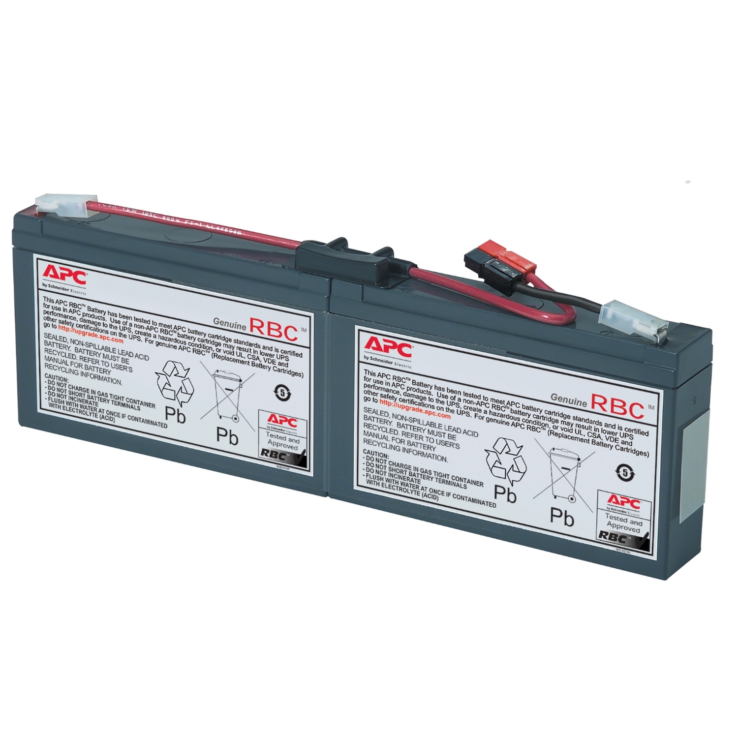 RBC18 Сменный батарейный картридж APC №18 со сроком гарантии 2 года Schneider Electric 