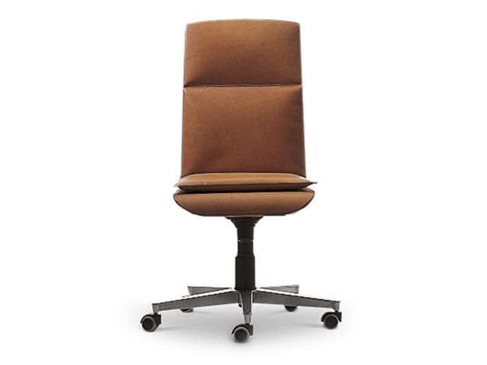 Кожаное вращающееся офисное кресло с колесами i 4 Mariani ARCH-00151267