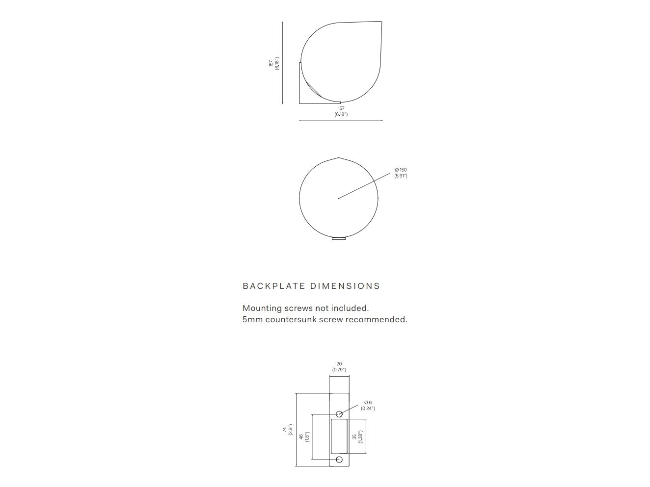 Светодиодный настенный светильник из опалового стекла Michael Anastassiades Bob ARCH-00036021 - Вид №2