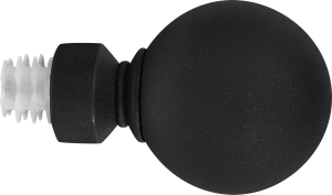 Наконечник для карниза INSPIRE металлический черный матовый 20 см 85186736