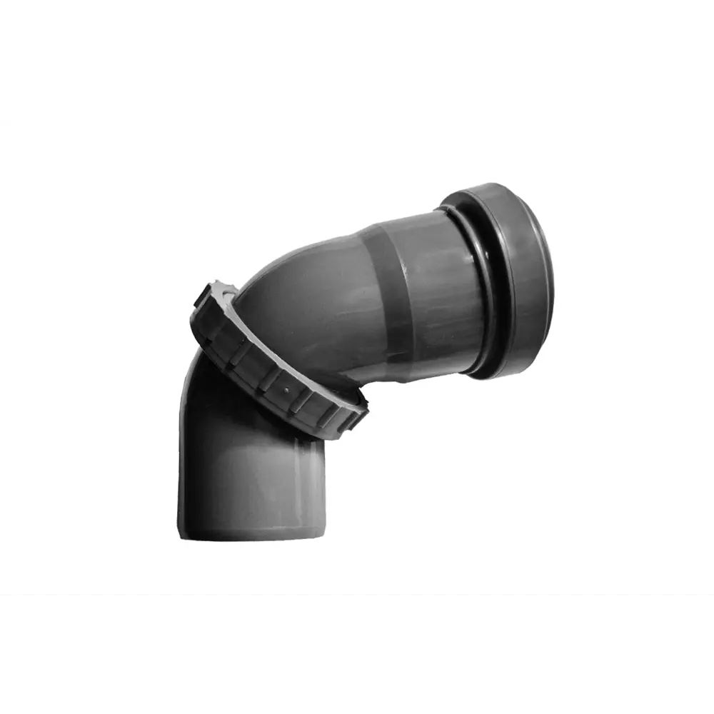 Отвод канализационный 90° Политэк 110 мм полипропилен STLM-2104640 - Вид №1