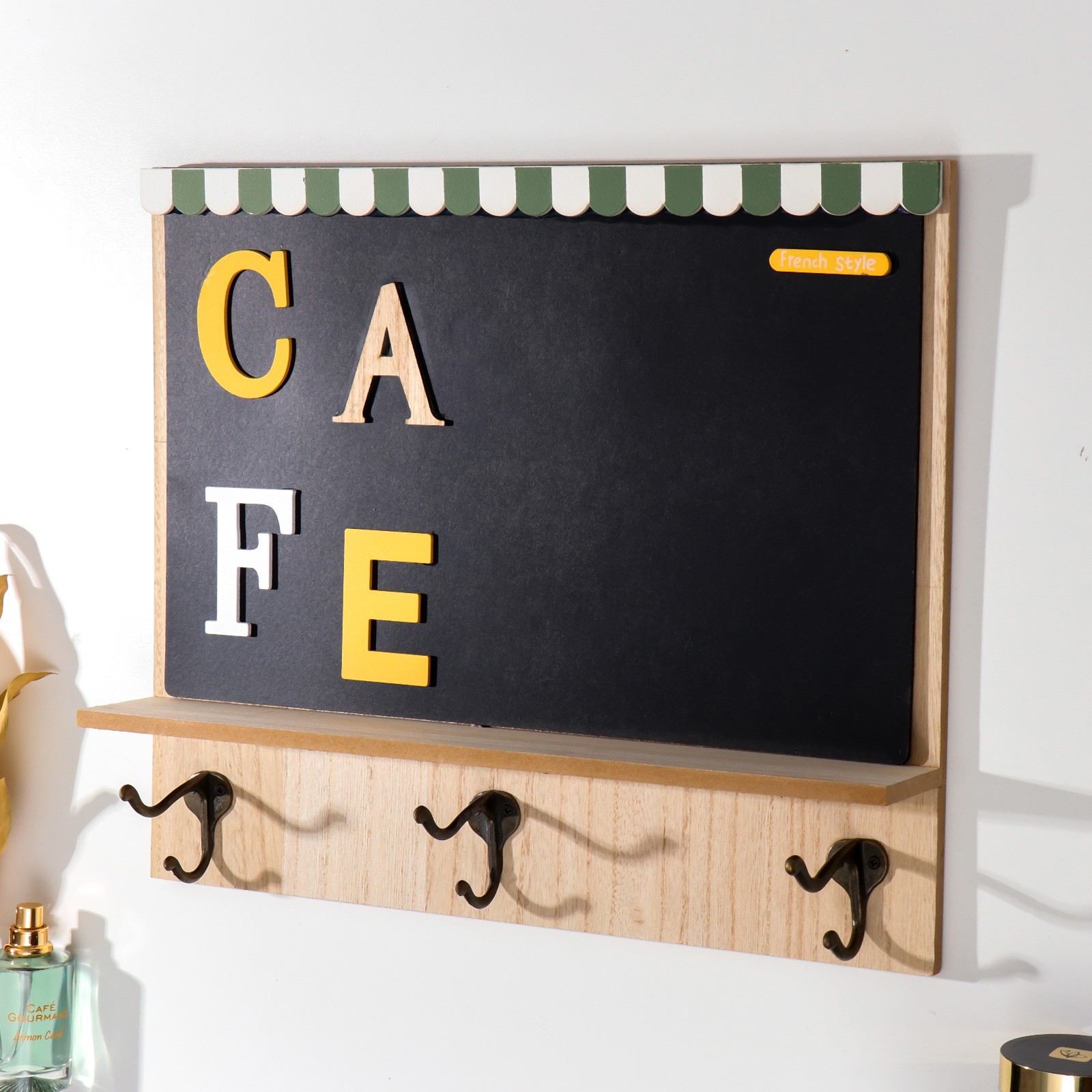 90249369 Ключница 7048629 с меловой доской для записей "Cafe" 34х40х7 см STLM-0149407 SIMALAND