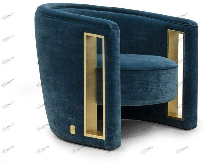 Formitalia Мягкое бархатное кресло с подлокотниками Rachele sun-id-1434695