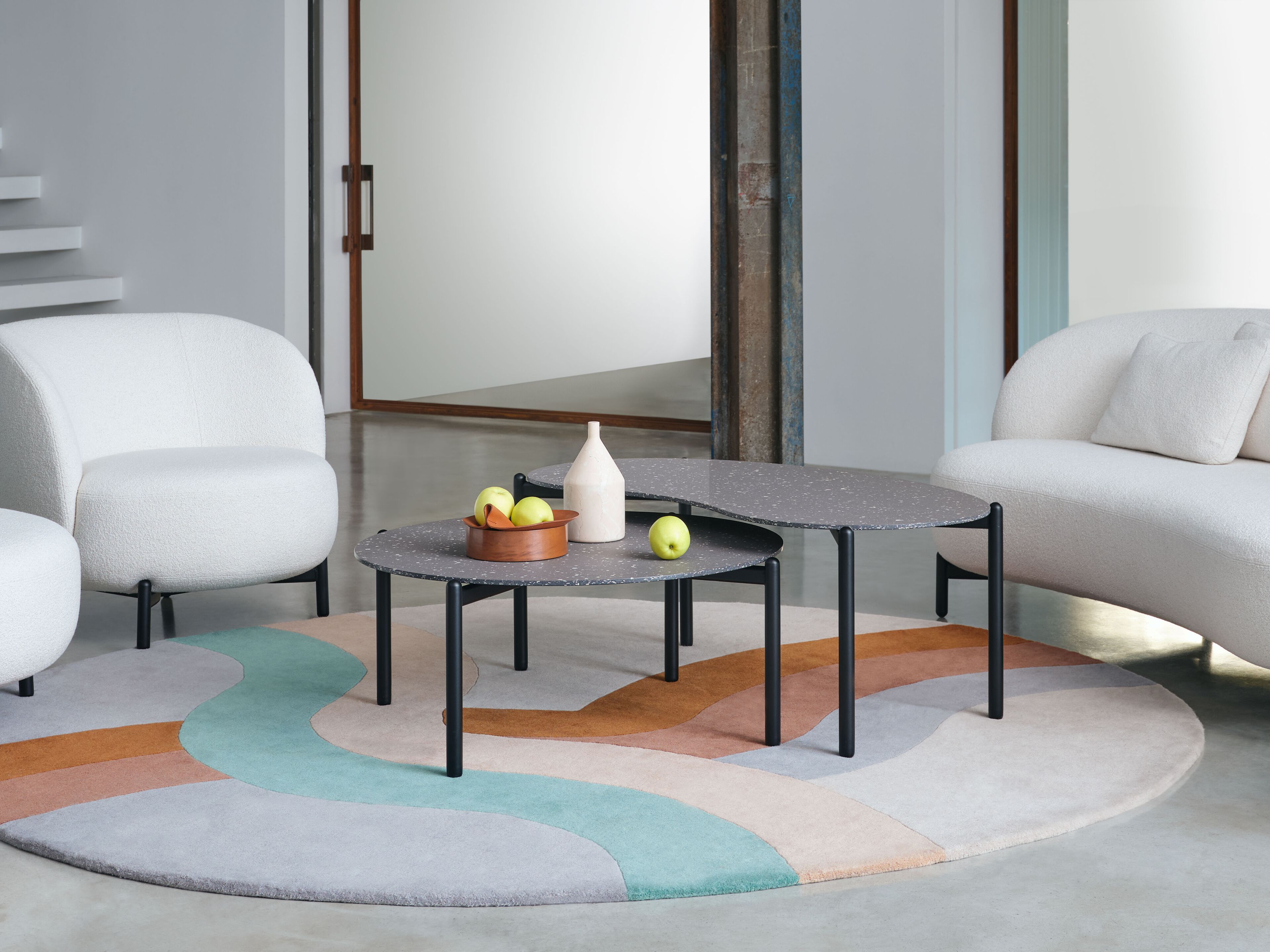 Круглый журнальный столик из керамогранита Kartell UNDIQUE ARCH-00048902 - Вид №2