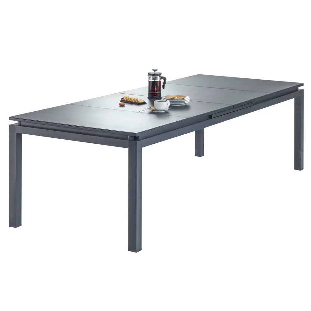 Стол садовый раздвижной Naterial Odissea Easy 256-320х90х76.5 см алюминий темно-серый 81956374 STLM-2012245  - Вид №17