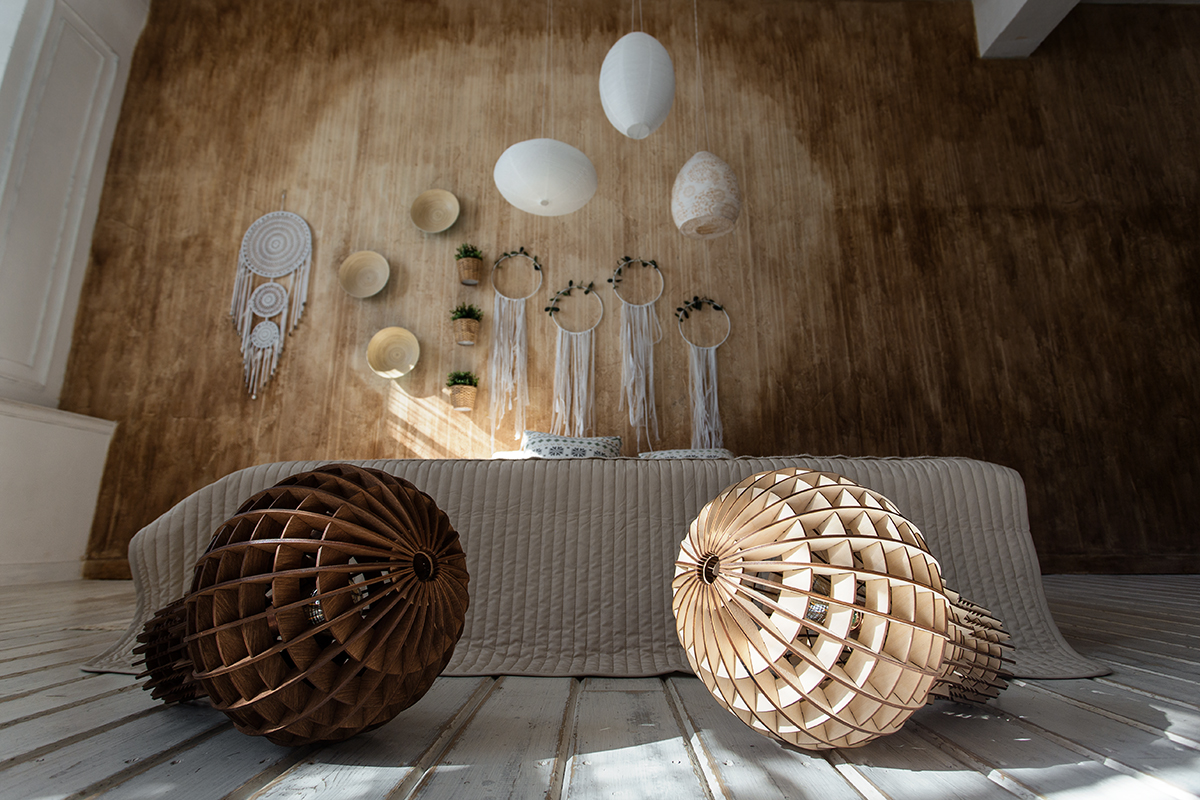 Напольная лампа Лампочка Ильича Светлое дерево S0011 ALBERO НЕОБЫЧНЫЕ 015990 Коричневый  - Вид №5