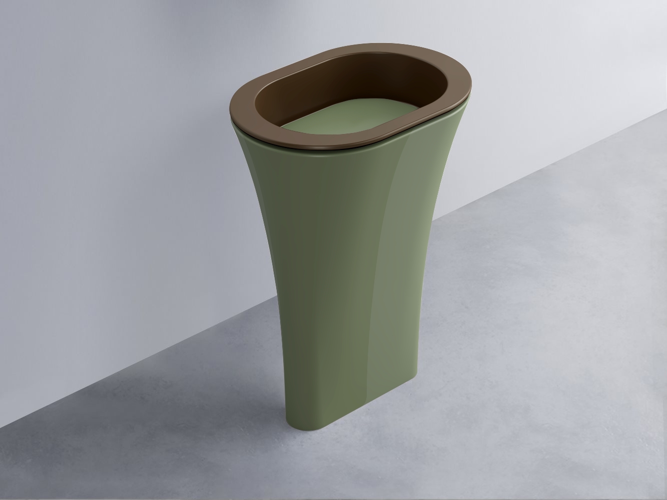 AMLA65-CA+AMPILO-AG+AMCOLO-AG Раковина Amedeo Ovale отдельностоящая cielo Enjoy + Amedeo Ceramica Cielo