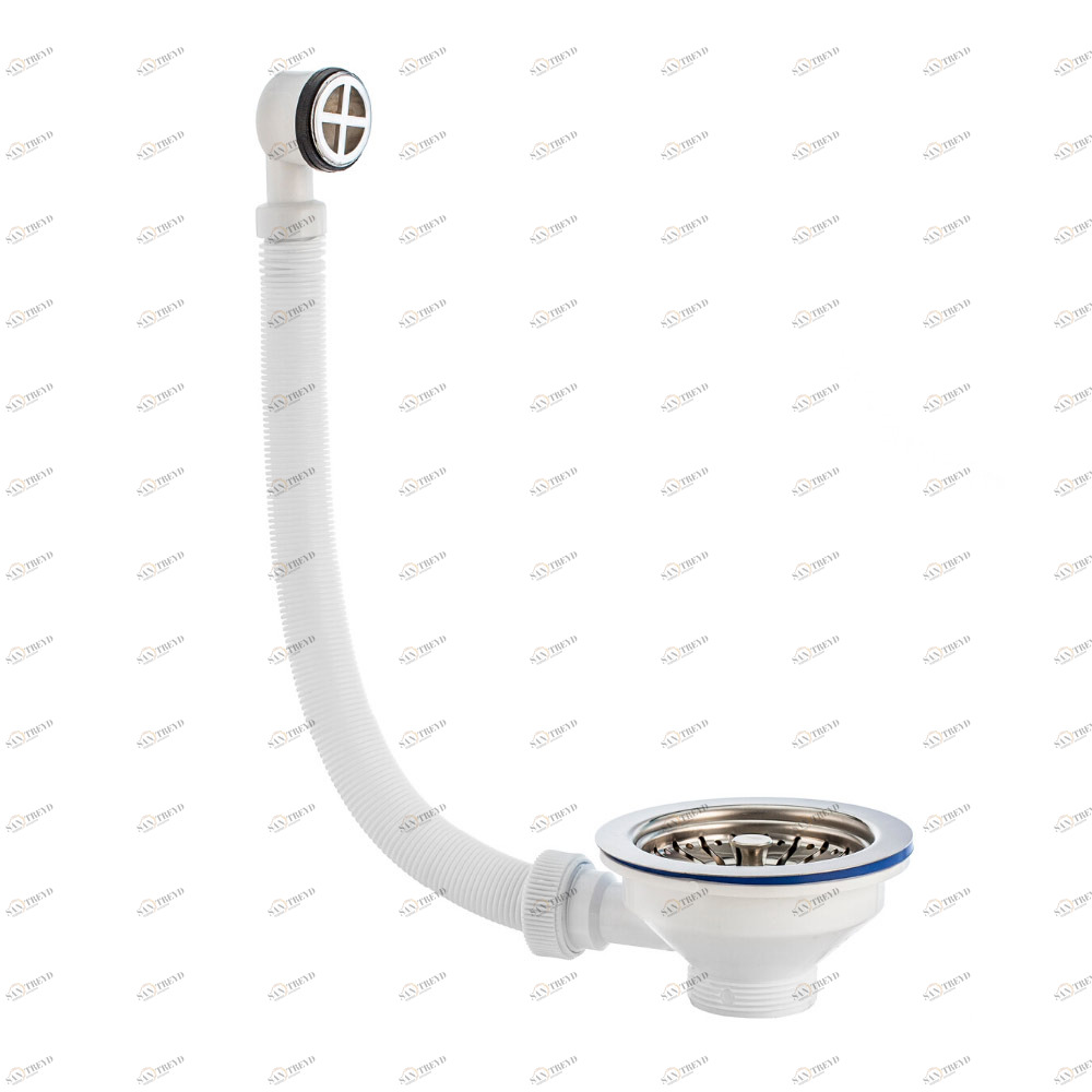 Выпуск "Элит" (30986441) большой с нерж.чашкой д.112мм и круглым переливом (3 1/2") 30986441 Santreyd 