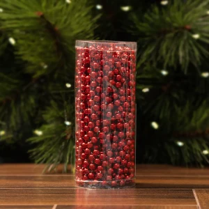 84749767 Бусы пластиковые D8мм 10м бордовый STLM-1428324