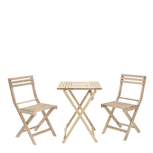 Набор садовой мебели Naterial Origami складной акация: стол и 2 стула