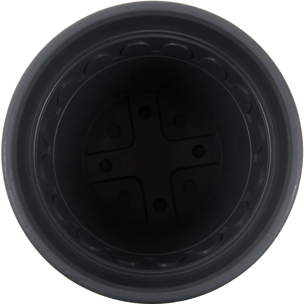 Горшок цветочный Газонcity Рома ø25.4 h19.5 см v5.9 л пластик тёмно-серый STLM-2144527 - Вид №1