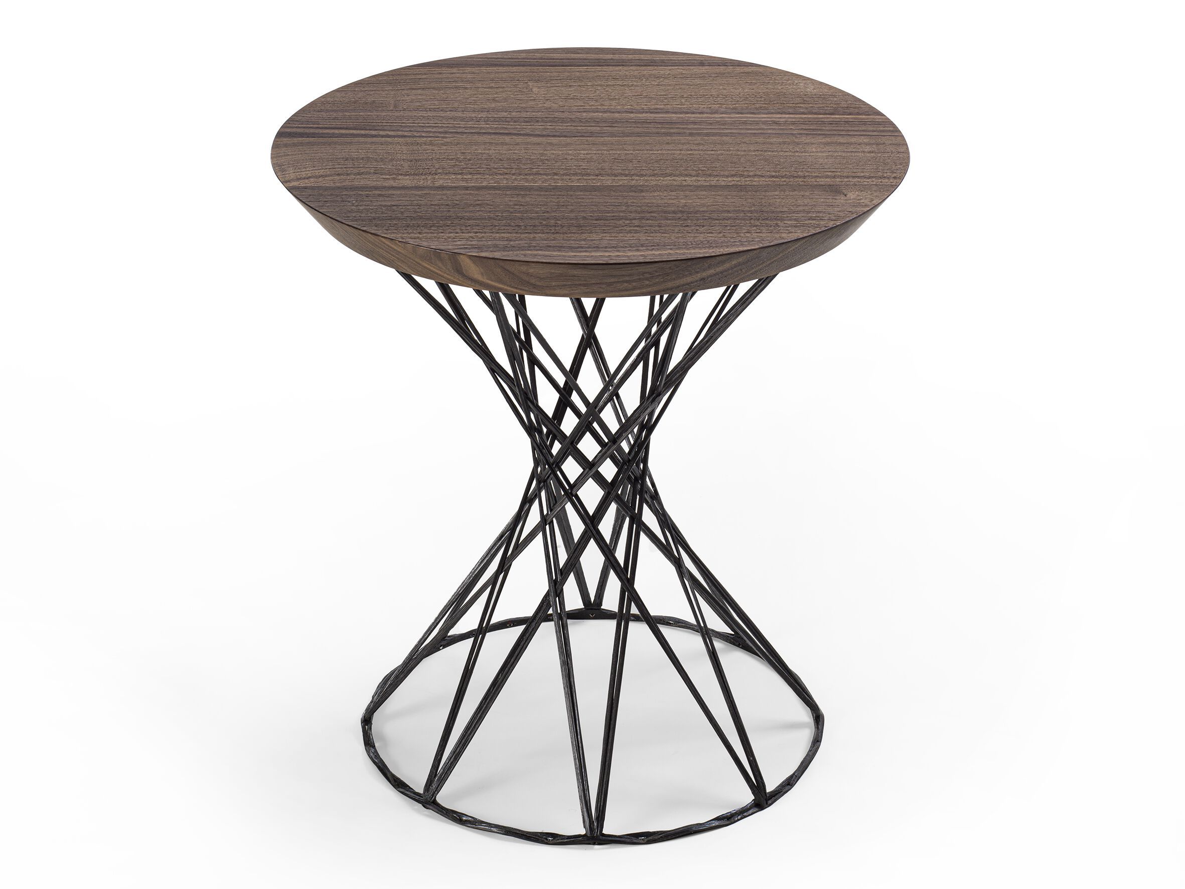 Круглый журнальный столик из массива дерева и углеродного волокна Riva 1920 WEB ARCH-00073743 - Вид №1