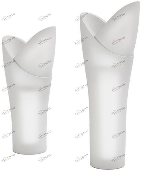 Lyxo Design Высокий садовый горшок с подсветкой из полиэтилена sun-id-1396793