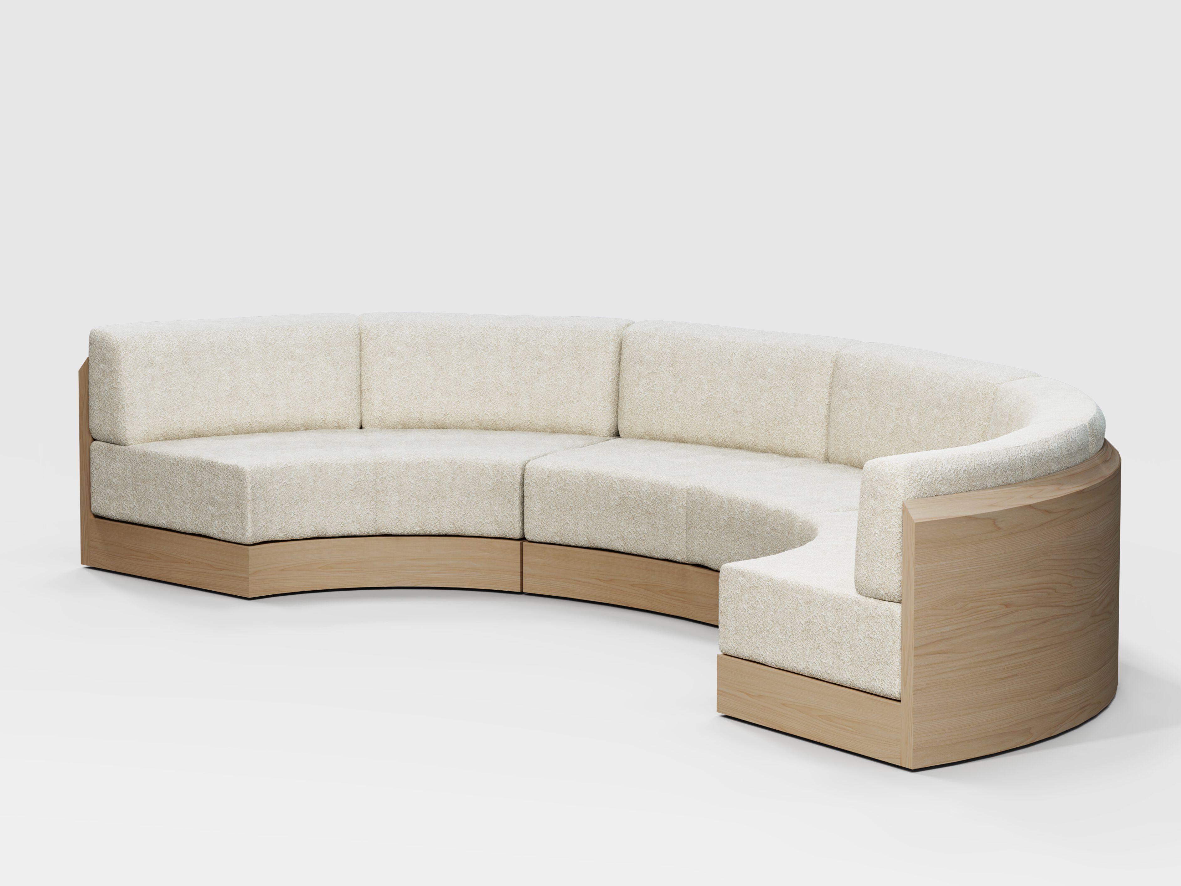 Модульный изогнутый диван из ткани Secolo SERRA ARCH-00047402