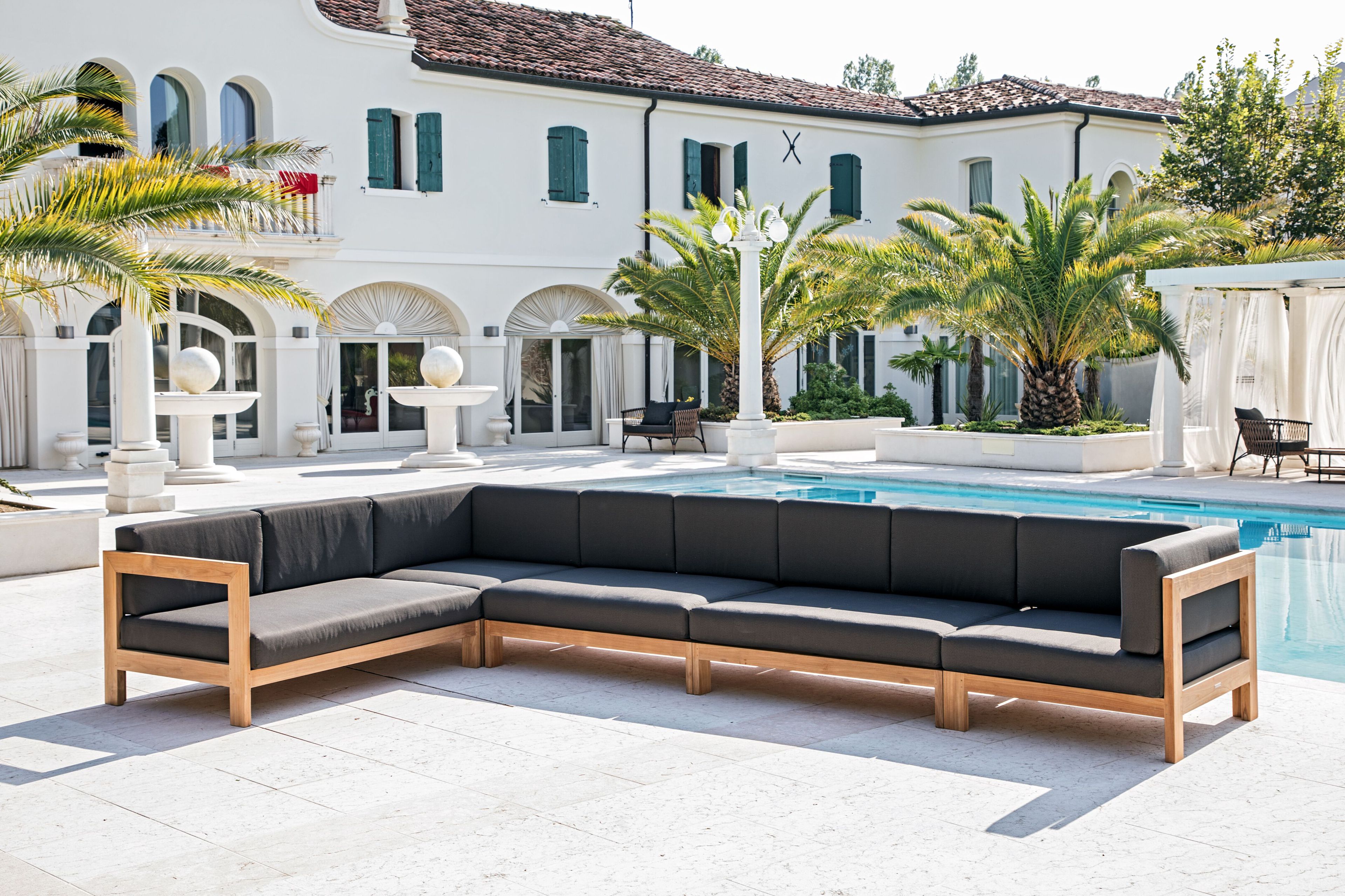 Угловое садовое кресло из ткани cbdesign Ocean ARCH-00031133 - Вид №1