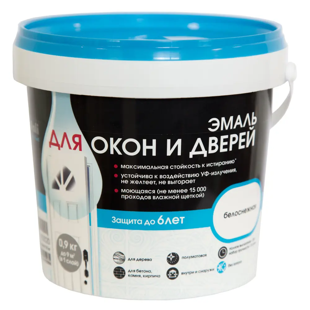 Эмаль для окон и дверей акриловая Dali Special цвет белая 0.9 кг 18530430 STLM-2085141 