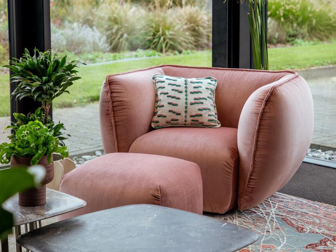 Квадратный пуф из ткани Freifrau Mia ARCH-00060115 - Вид №3