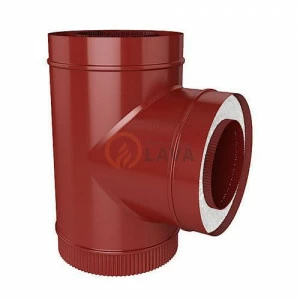 Сэндвич-тройник LAVA 200/300 мм. 90" красный (3011)