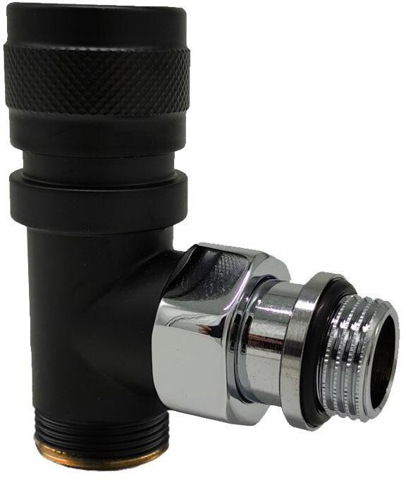 90490426 Вентиль на подачу угловой Tondera 1/2"x3/4"E цвет черный матовый STLM-0249523 SR RUBINETTERIE