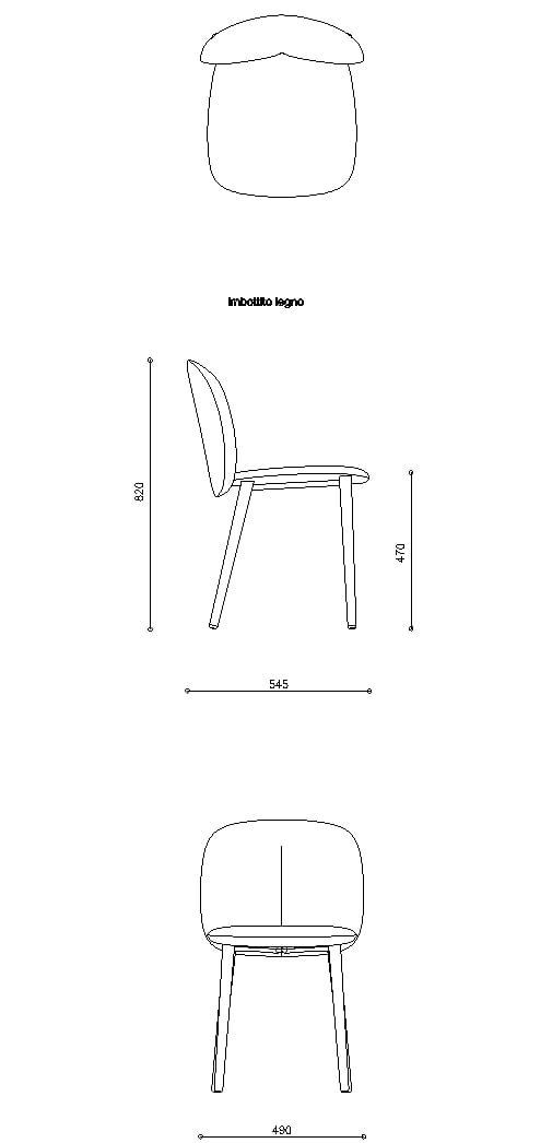 Тканевый мягкий стул с деревянными ножками S-CAB Mentha ARCH-00093747 - Вид №17