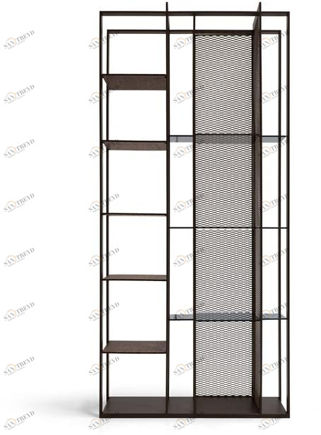 Arketipo Двусторонний книжный шкаф из сукупира и металла sun-id-1470395