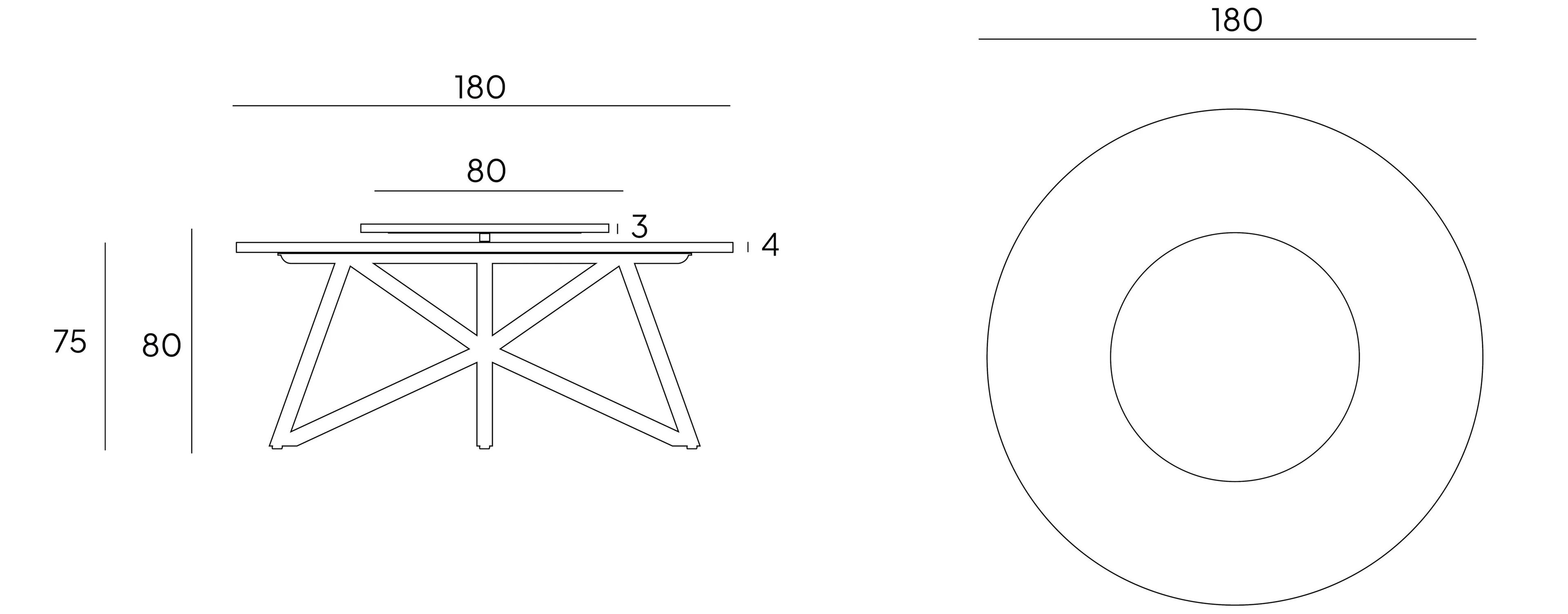 Круглый травертиновый стол с Lazy Susan VELTHA® Hermu ARCH-00048212 - Вид №16