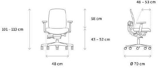 Wagner Вращающееся офисное кресло с 5 спицами Alumedic sun-id-1380620 - Вид №9