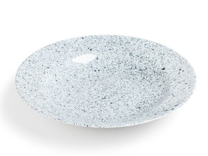 Фарфоровая тарелка с круглым дном