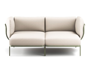 Двуспальная кушетка из ткани