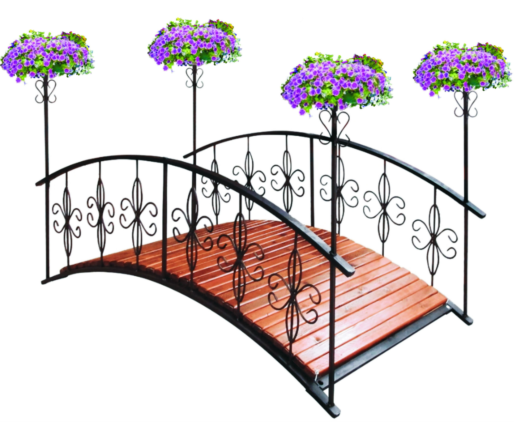 MR401-VO.M МАРСЕЛЬ-4, мостик декоративный с 4 кашпо вертикального озеленения LAB.Space 