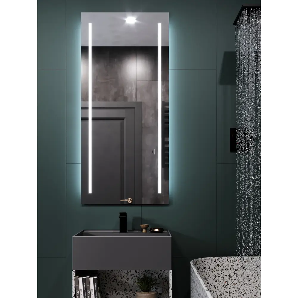 Умное зеркало Omega Glass Kascata с сенсорной подсветкой и режимами освещения 89343322 STLM-0992849 - Вид №8