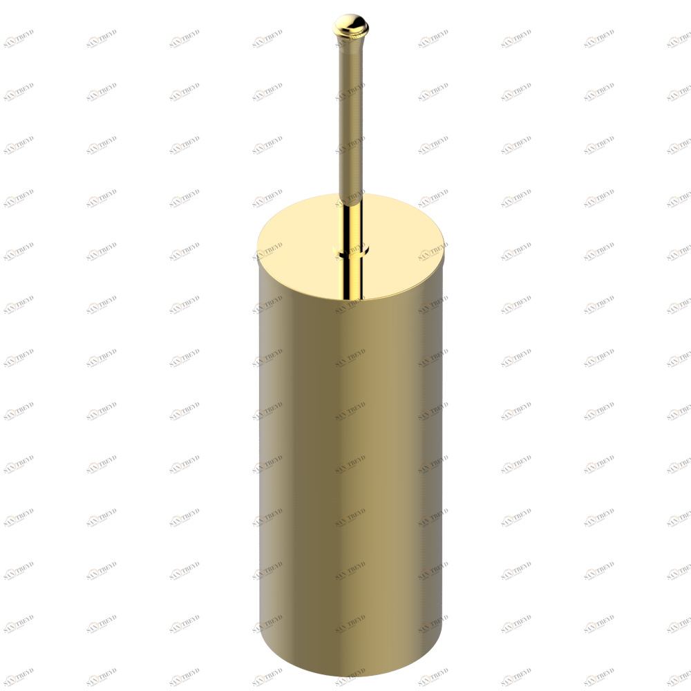 A7F-4700C Стакан напольный и щётка для унитаза с крышкой Thg-paris Marquise чёрный с золотым декором Покрытие PVD золотистый цвет A7F-4700C CAT.F
